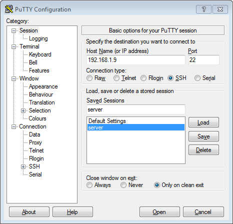 putty ssh for windows 7